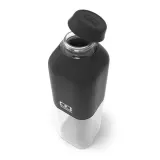 Бутылка для воды Monbento Positive M Black Onyx 0,5 л, чёрная, квадратная, из тритана — фото 3