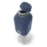 Бутылка для напитков Monbento Positive M Blue Infinity 0,5 л, тёмно-синяя, квадратная — фото 3