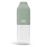 Бутылка для воды Monbento Positive M Green Natural 0,5 л, зелёная, квадратная, тритан — фото 2