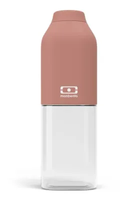 Бутылка для напитков Monbento Positive M Moka 0,5 л, розовая, квадратная, из тритана