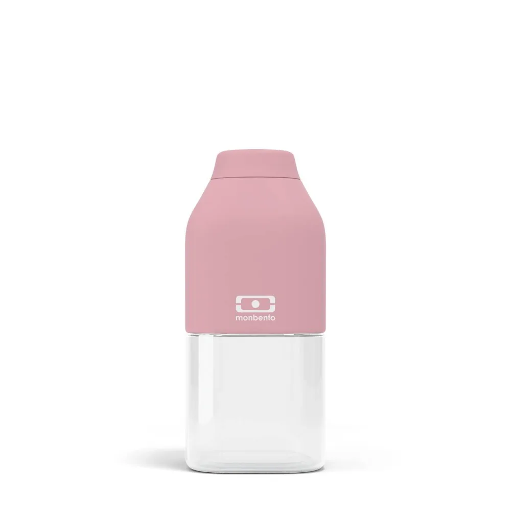 Бутылка для воды Monbento Positive S Light Pink, светло-розовая, квадратная, из тритана