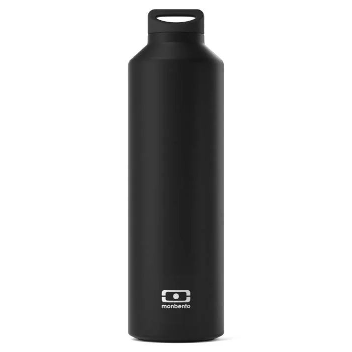 Термобутылка Monbento Steel Black Onyx 0,5 л, чёрная, сталь 18/8, крышка со съёмным заварником