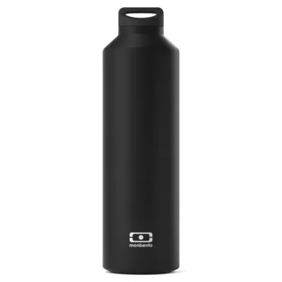 Термобутылка Monbento Steel Black Onyx 0,5 л, чёрная, сталь 18/8, крышка со съёмным заварником