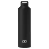 Термобутылка Monbento Steel Black Onyx 0,5 л, чёрная, сталь 18/8, крышка со съёмным заварником — фото 1