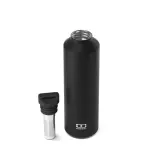 Термобутылка Monbento Steel Black Onyx 0,5 л, чёрная, сталь 18/8, крышка со съёмным заварником — фото 2