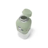 Бутылка для воды Monbento Positive S Raccoon 0,33 л, зелёная, с енотом, квадратная, от 4 лет — фото 2