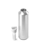 Термобутылка Monbento Steel Metallic Silver 0,5 л, серебристая, нержавеющая сталь, с чайным заварником — фото 2