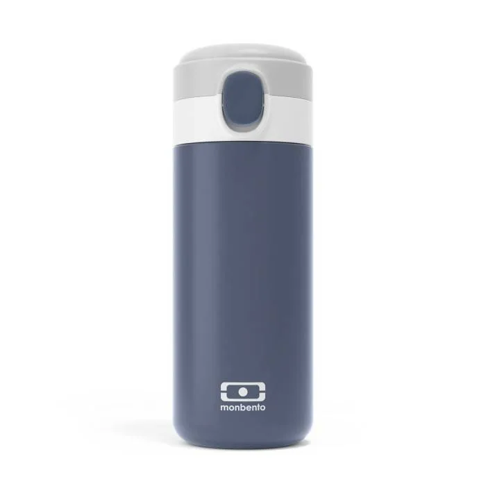 Термобутылка детская Monbento Pop Blue Infinity 0,36 л, синяя, со спортивной крышкой, от 6 лет