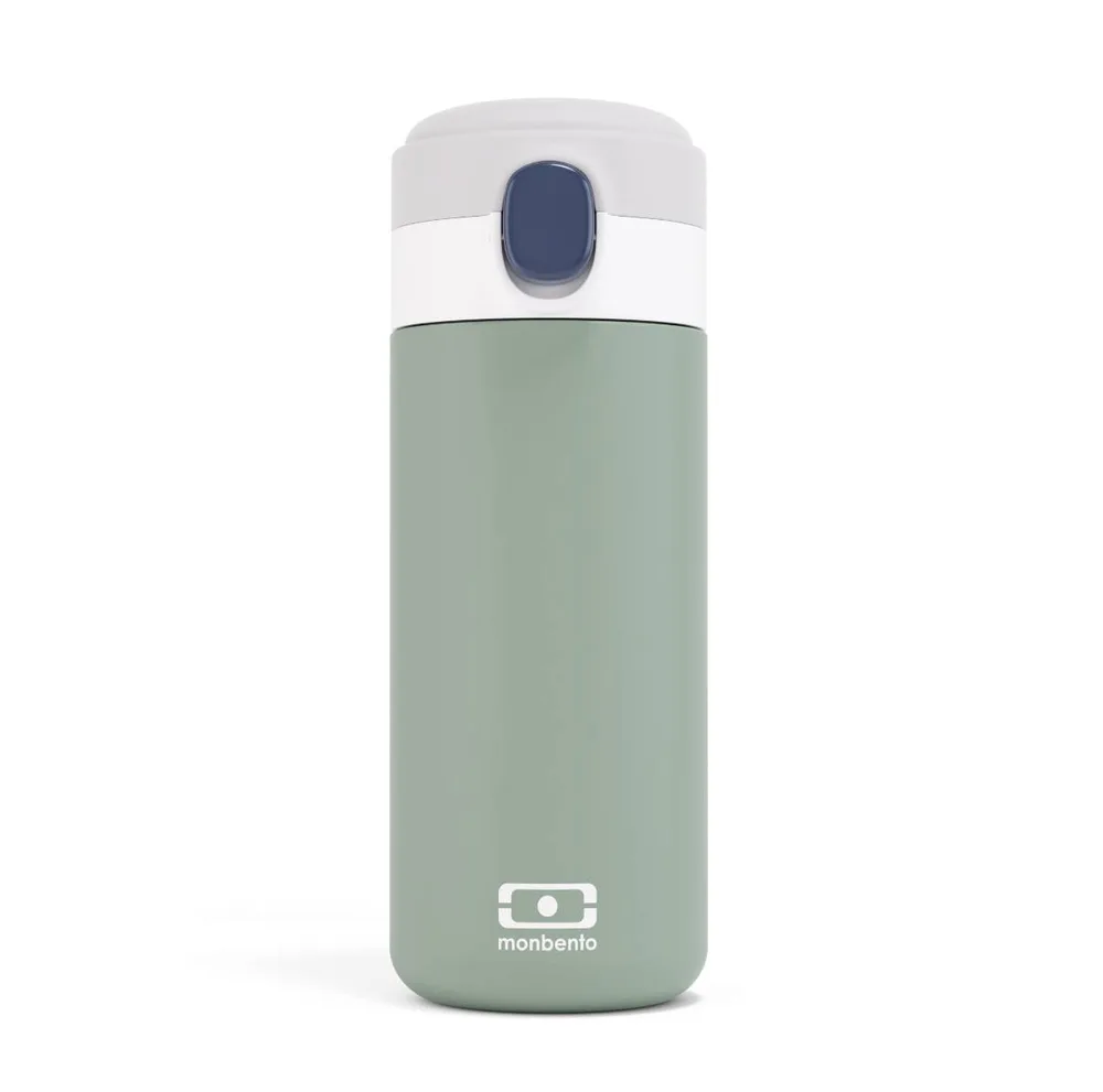 Термобутылка детская Monbento Pop Natural Green 0,36 л, зелёная, двойные стальные стенки