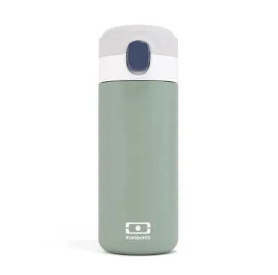 Термобутылка детская Monbento Pop Natural Green 0,36 л, зелёная, двойные стальные стенки