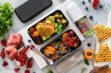Ланч-бокс Monbento Bento Original Black Onyx, 1 л (2 камеры по 0,5 л), чёрный — фото 6