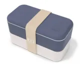 Ланч-бокс Monbento Bento Original Made in France Blue Natural, 1 л, синий с кремовым — фото 1
