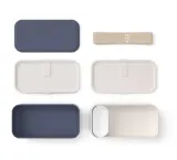 Ланч-бокс Monbento Bento Original Made in France Blue Natural, 1 л, синий с кремовым — фото 3
