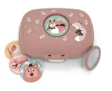Ланч-бокс детский Monbento Gram Graphic Fox 600 мл, с лисичкой, пыльно-розовый — фото 4
