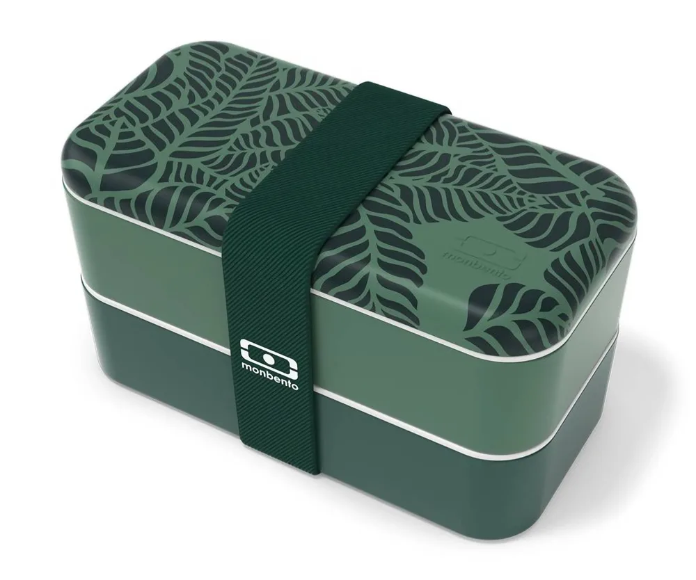 Ланч-бокс Monbento Bento Original Made in France Graphic Jungle, 1 л, зелёный