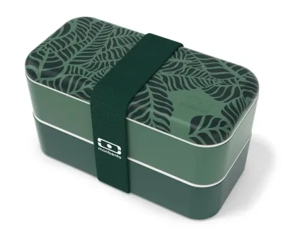 Ланч-бокс Monbento Bento Original Made in France Graphic Jungle, 1 л, зелёный