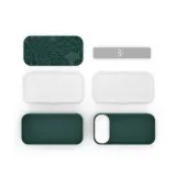 Ланч-бокс Monbento Bento Original Graphic Jungle, 1 л (2 камеры по 0,5 л), тёмно-зелёный — фото 3