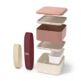 Ланч-бокс Monbento Bento Square Made in France Rose Moka 1,7 л, кремовый и цвета moka — фото 5