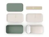 Ланч-бокс Monbento Bento Original Natural Green, 1 л (2 камеры по 0,5 л), зелёный с кремовым — фото 3