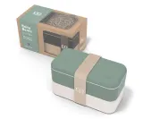 Ланч-бокс Monbento Bento Original Natural Green, 1 л (2 камеры по 0,5 л), зелёный с кремовым — фото 5