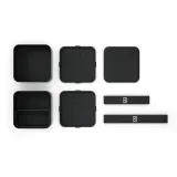 Ланч-бокс Monbento Bento Square Made in France Black Onyx 1,7 л, чёрный — фото 4