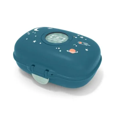 Ланч-бокс детский Monbento Gram Cosmic Blue 600 мл, с космическим узором, синий