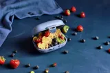 Ланч-бокс детский Monbento Gram Blue Infinity 600 мл, с силиконовыми уплотнителями, синий — фото 4