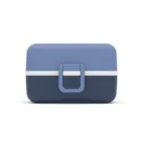 Ланч-бокс детский Monbento Tresor Blue Infinity 0,8 л, три контейнера, синий — фото 2