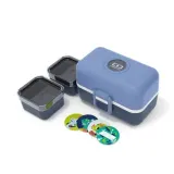Ланч-бокс детский Monbento Tresor Blue Infinity 0,8 л, три контейнера, синий — фото 4