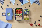 Ланч-бокс детский Monbento Tresor Blue Infinity 0,8 л, три контейнера, синий — фото 6