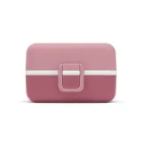 Ланч-бокс детский Monbento Tresor Pink Blush 0,8 л, три контейнера, розовый с белым — фото 2