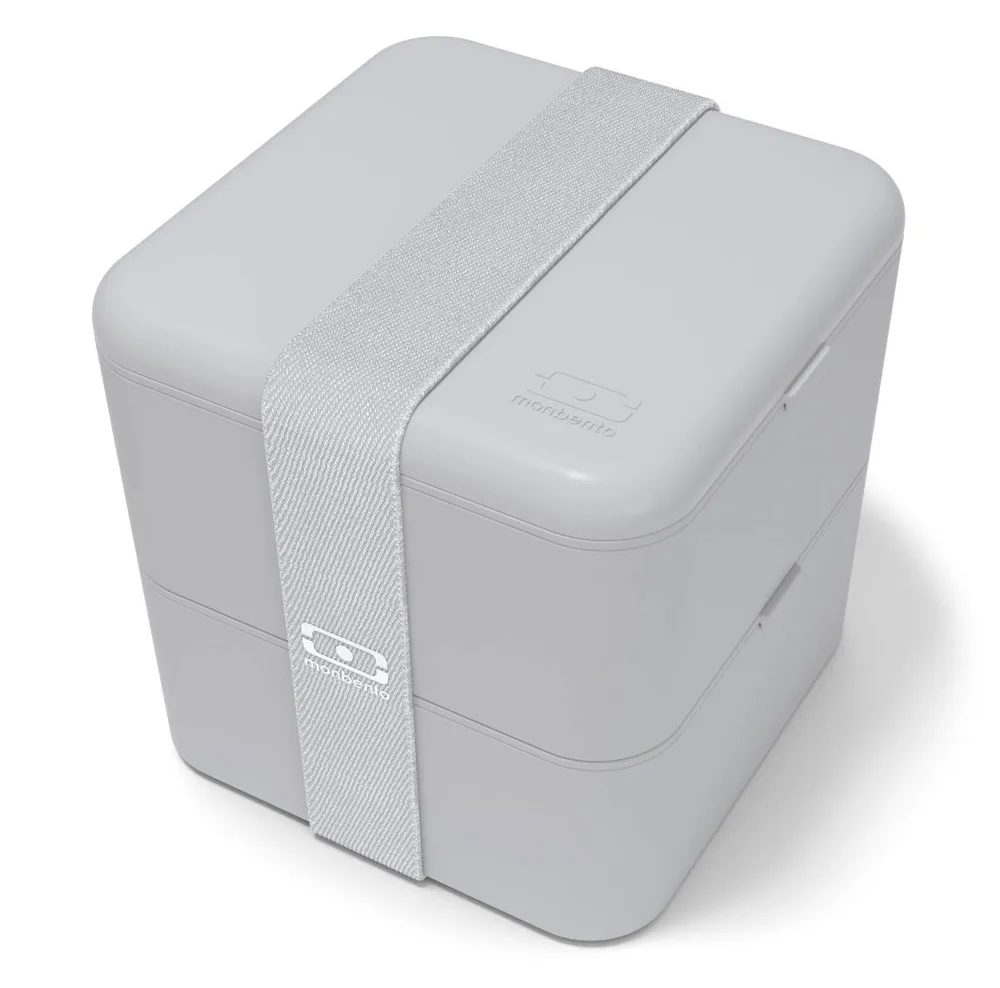 Ланч-бокс Monbento Bento Square Made in France Grey Coton 1,7 л, светло-серый