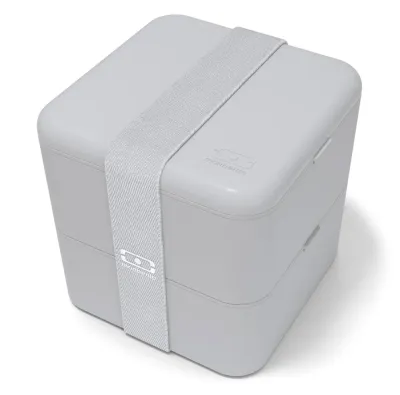 Ланч-бокс Monbento Bento Square Made in France Grey Coton 1,7 л, светло-серый
