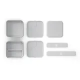 Ланч-бокс Monbento Bento Square Made in France Grey Coton 1,7 л, светло-серый — фото 4