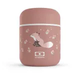 Термос для еды детский Monbento Capsule Fox 280 мл, пыльно-розовый, с лисами — фото 1