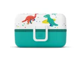 Ланч-бокс детский Monbento Tresor Graphic Dino 0,8 л, с динозаврами, бело-бирюзовый — фото 2