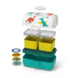 Ланч-бокс детский Monbento Tresor Graphic Dino 0,8 л, с динозаврами, бело-бирюзовый — фото 5