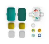 Ланч-бокс детский Monbento Tresor Graphic Dino 0,8 л, с динозаврами, бело-бирюзовый — фото 6