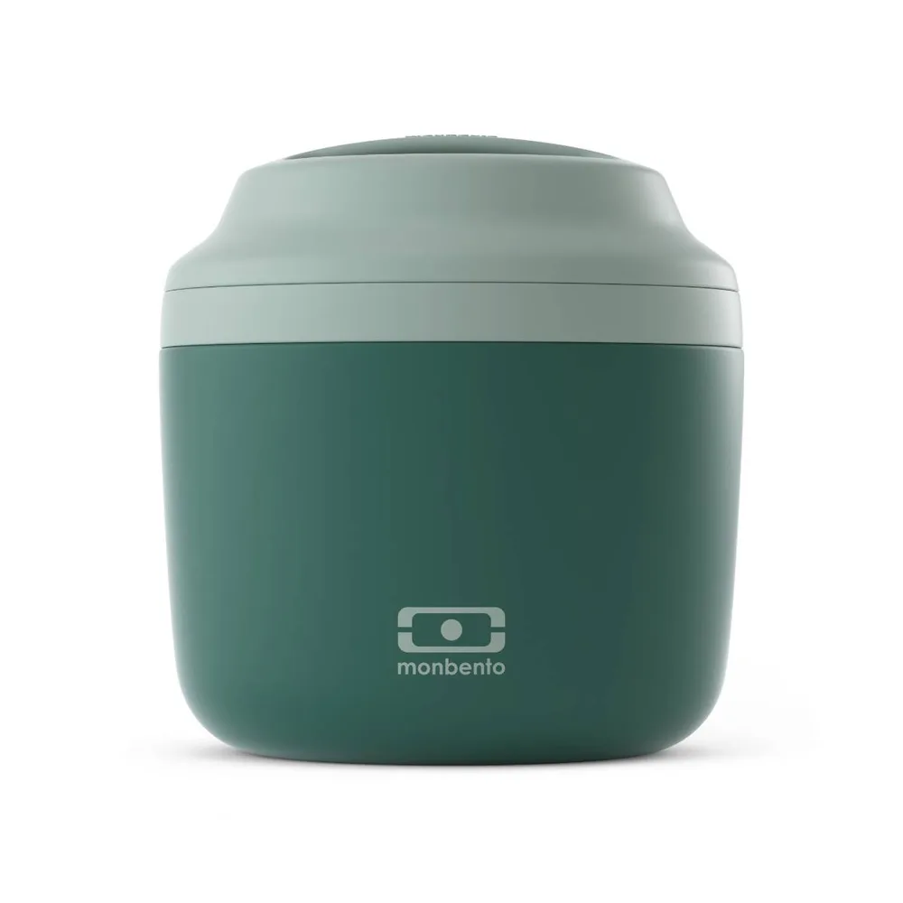 Термос для еды Monbento Element Green Bicolor 0,55 л, зелёный, герметичный
