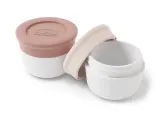 Набор контейнеров для соуса Monbento Temple S Moka-Natural Pink, 2 шт., 10 мл, розово-белые — фото 2