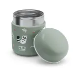 Термос для еды детский Monbento Capsule Raccoon 280 мл, зелёный, с енотами — фото 2