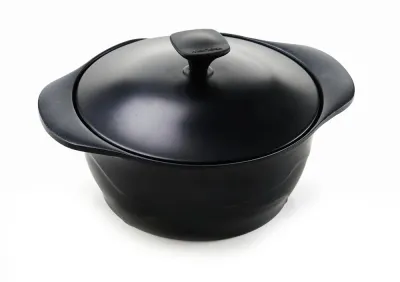 Кастрюля с крышкой Moneta Lirica 20 см, 2,7 л, антипригарное покрытие Artech Ultra, для индукции, чёрная