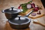 Кастрюля с крышкой Moneta Lirica 20 см, 2,7 л, антипригарное покрытие Artech Ultra, для индукции, чёрная — фото 5