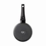 Сотейник Moneta Yes! 16 см, 1,3 л, антипригарное покрытие Artech Stone ultra, бакелитовая ручка, для индукции, чёрный — фото 3