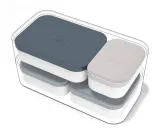 Набор контейнеров Monbento Extra для ланч-боксов Original, 4 шт., 95/150/210 мл, бело-серые — фото 2