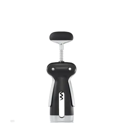 Штопор OXO SteeL с самоцентрирующимся механизмом и ножом для фольги, нержавеющая сталь, черный