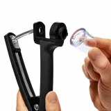 Косточковыниматель для вишни и оливок OXO Good Grips, нержавеющая сталь и пластик, чёрный, складной — фото 3