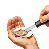 Нож для устриц OXO Good Grips, нержавеющая сталь и пластик, чёрная ручка, можно мыть в посудомоечной машине — фото 5