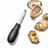 Нож для устриц OXO Good Grips, нержавеющая сталь и пластик, чёрная ручка, можно мыть в посудомоечной машине — фото 6