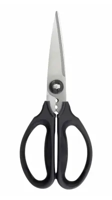 Ножницы кухонные для зелени OXO Good Grips, стальные лезвия с микрозубчиками, мягкая ручка, чёрные